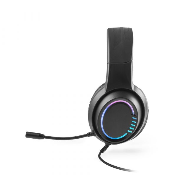 Thorne Headset RGB. ABS slušalice sa kablom od 2m, mikrofonom i RGB LED svetlima - Image 3